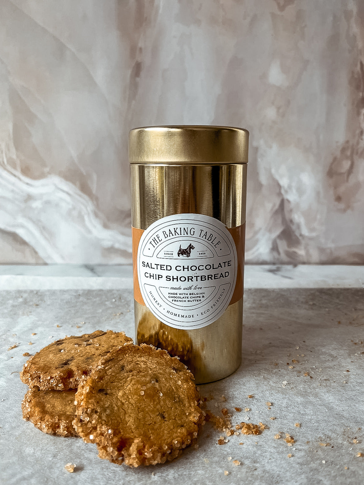 Salted Chocolate Chip Shortbread