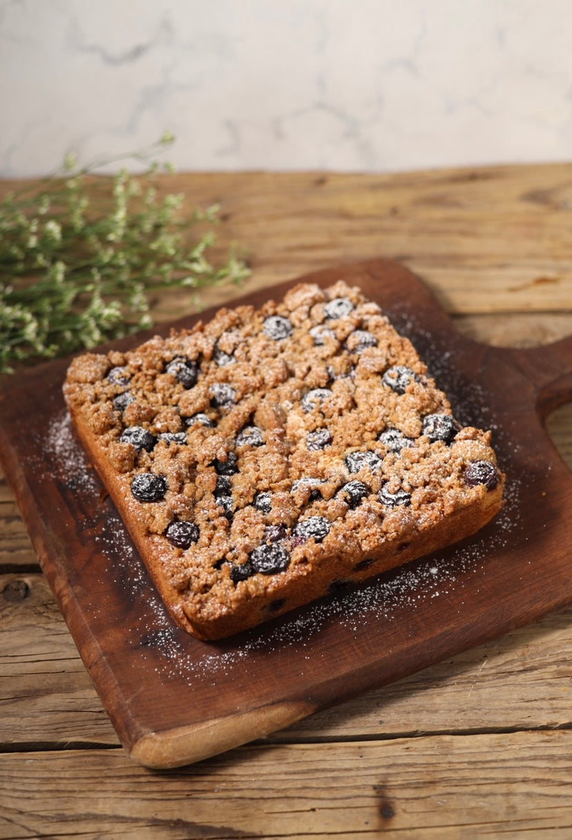 Fresh Blueberry Buckle Cake