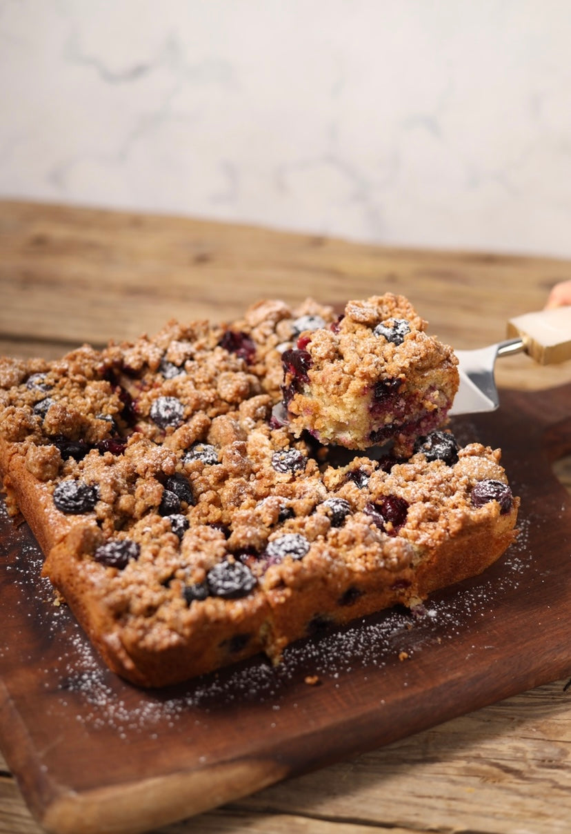 Fresh Blueberry Buckle Cake