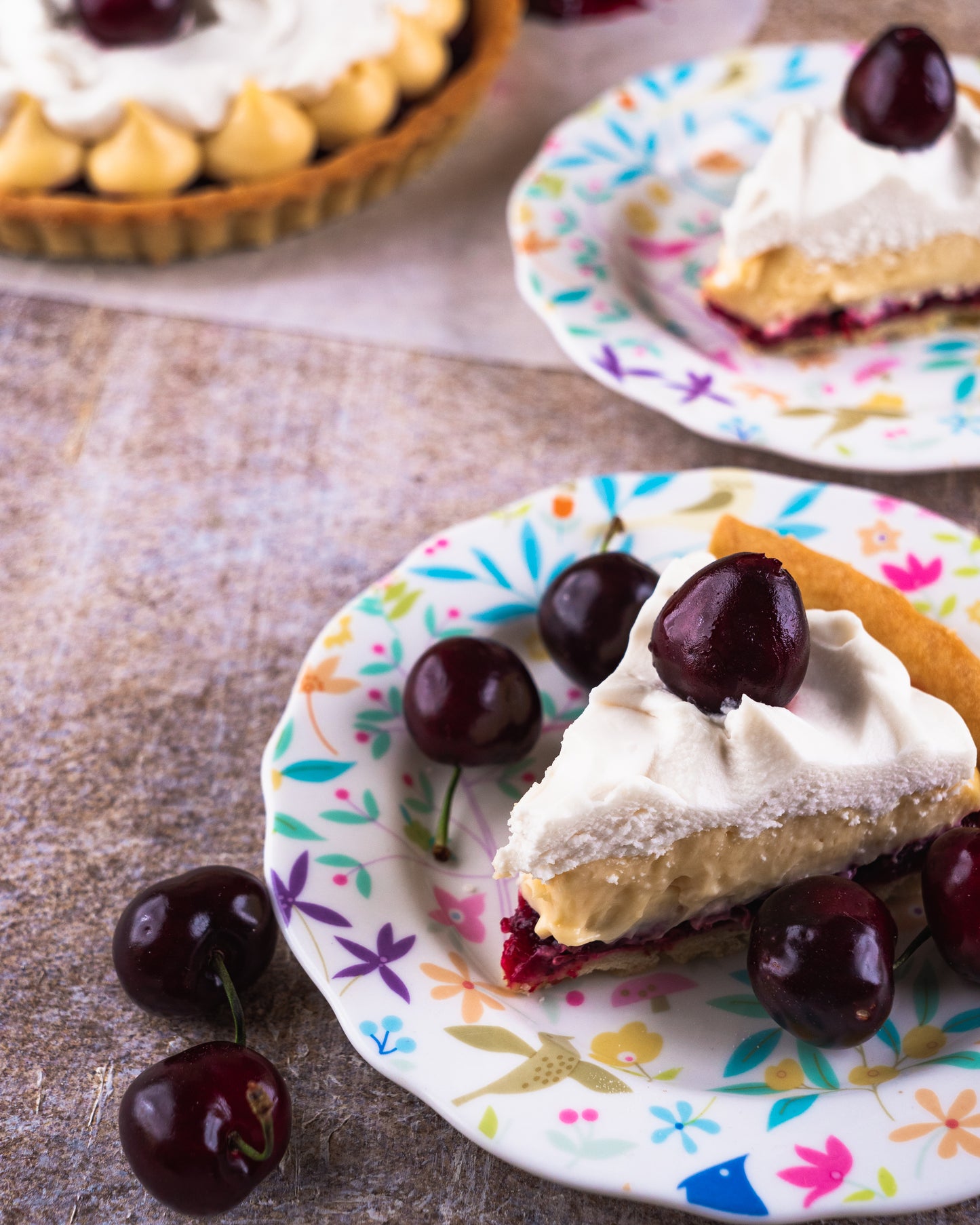 CHERRY CREAM PIE