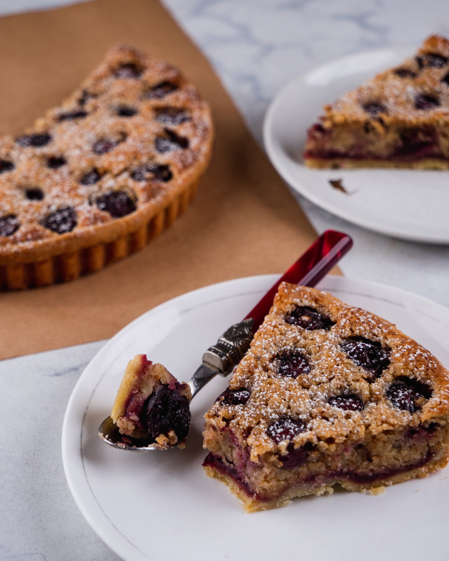 CHERRY FRANGIPANE TART