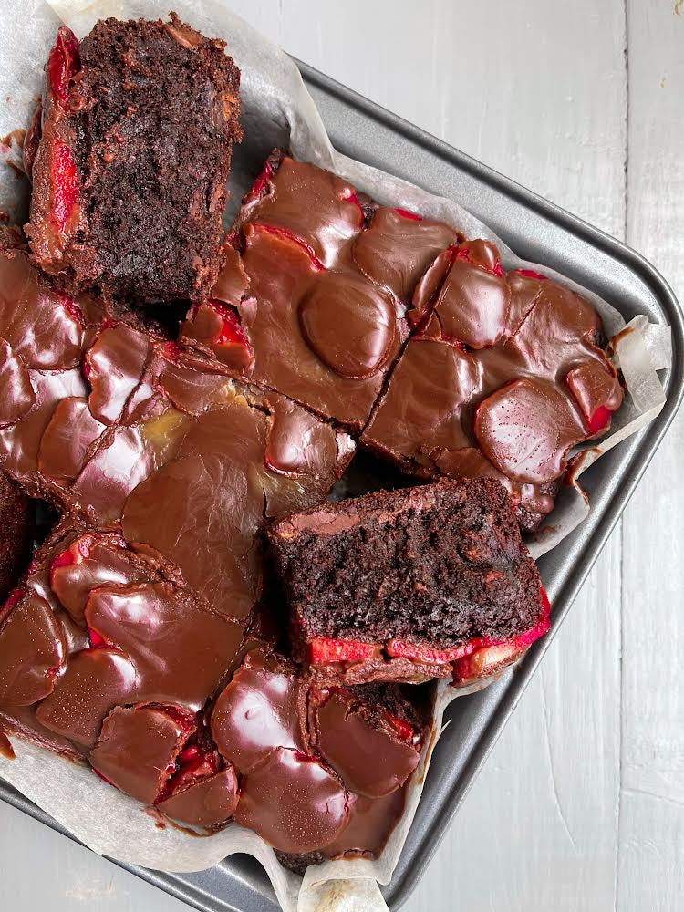 Strawberry Fudge Brownie