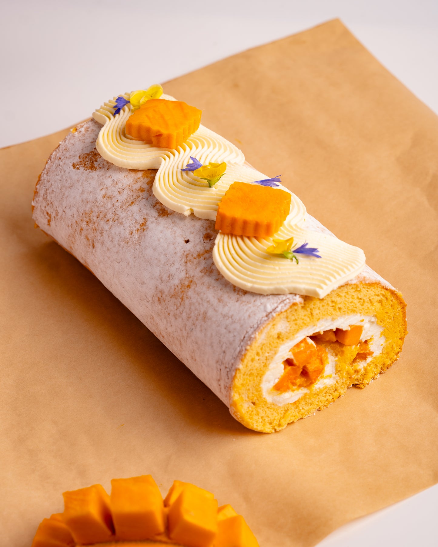 Mango & Fresh Cream Swiss Roll