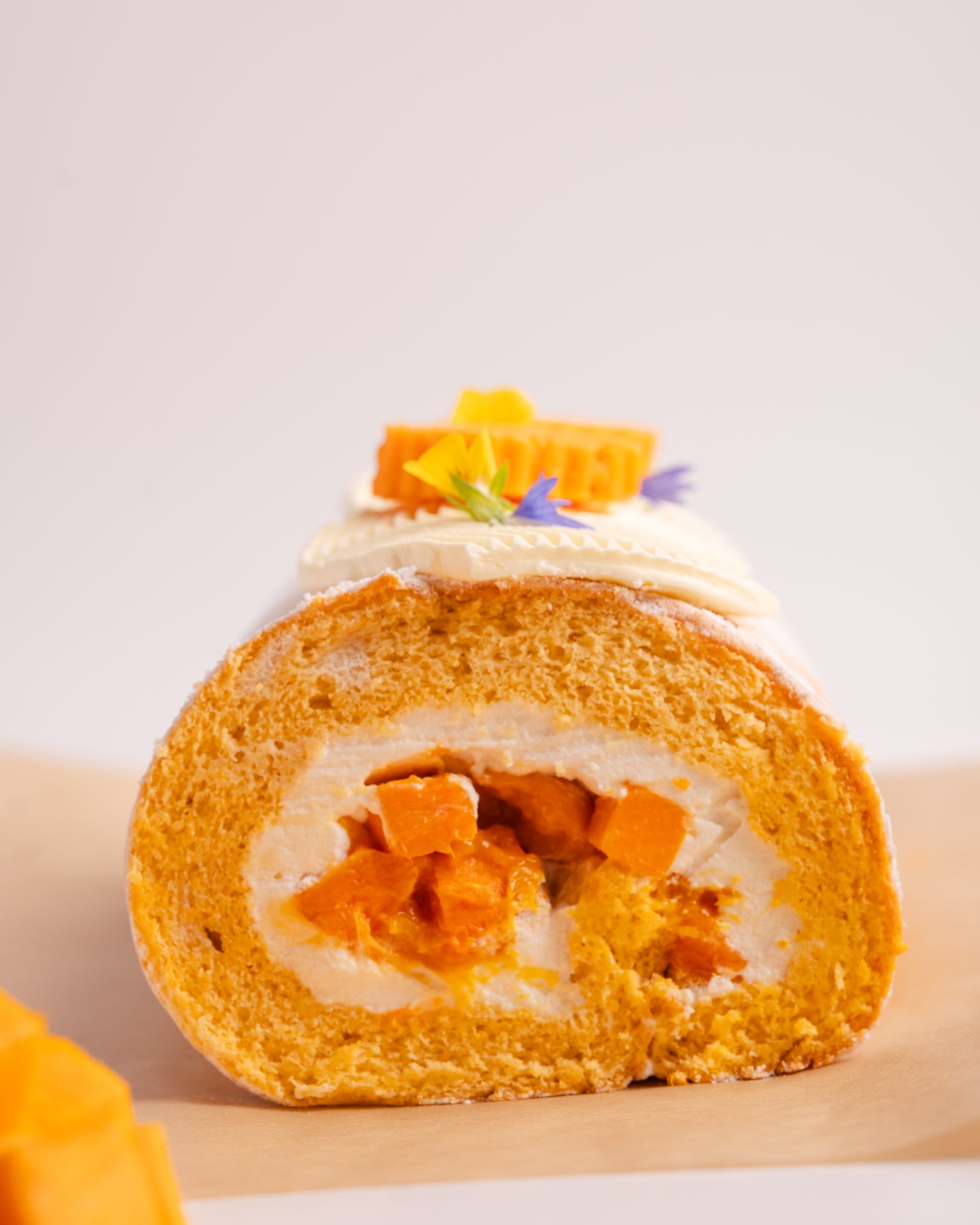 Mango & Fresh Cream Swiss Roll