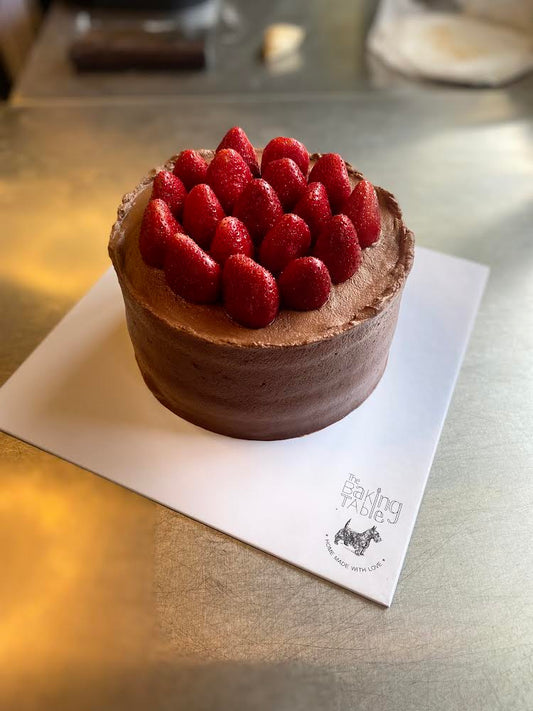 Strawberry & Chocolate Mousse Cake